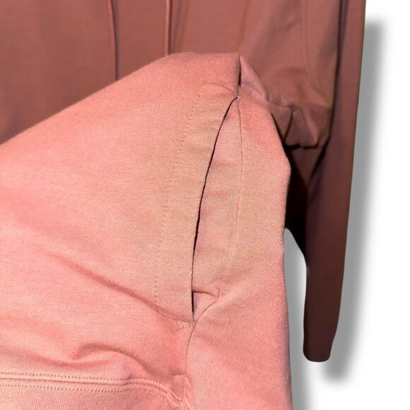 Cuts Split Hem Blush Red Pullover Hoodie Sz XL - Picture 5 of 7
